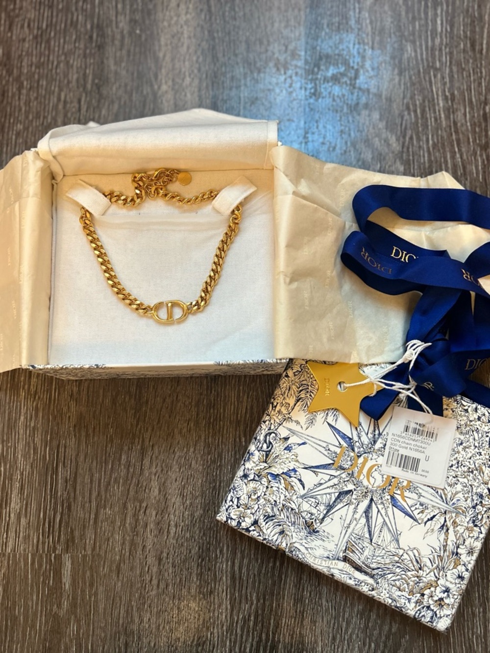Christian Dior CD Chain Choker